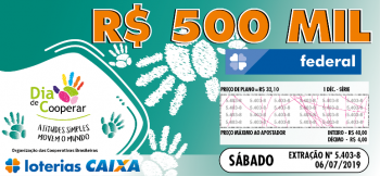 Dia C ilustra bilhete da loteria federal