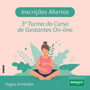 Curso de gestantes com aulas 100% on-line da Unimed Cuiabá