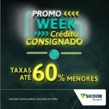 “Promo Week Crédito Consignado”: cooperativas oferecem até 60% de desconto