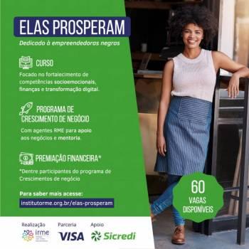 Sicredi apoia programa “Elas Prosperam”