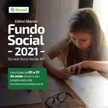 Sicredi Ouro Verde MT abre inscrições para o Fundo Social 2021