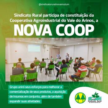 Assembleia entre produtores e autoridades constitui cooperativa ‘Nova Coop’ 