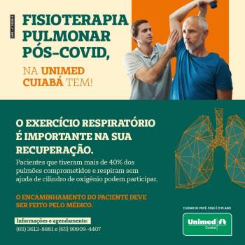 Fisioterapia oferece reabilitação cardiopulmonar pós-Covid