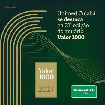 Unimed Cuiabá se destaca na 21ª edição do anuário Valor 1000