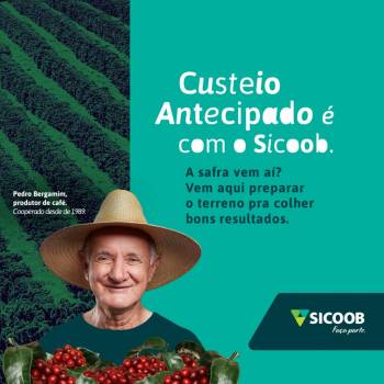 Sicoob lança campanha com expectativa de liberar até R$ 4 bilhões em crédito rural