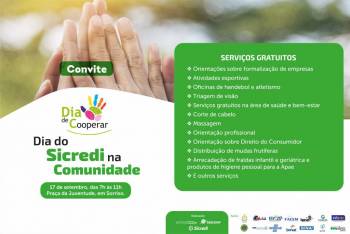 Dia do Sicredi na Comunidade levará serviços gratuitos a moradores de Sorriso