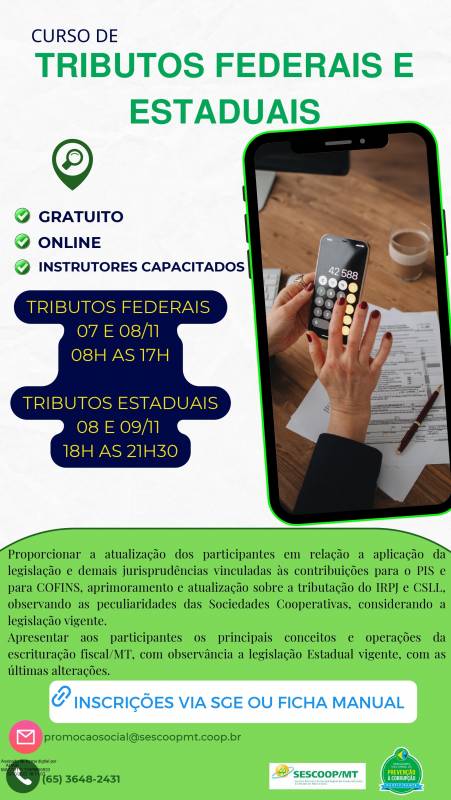 Curso de Tributos Federais e Estaduais