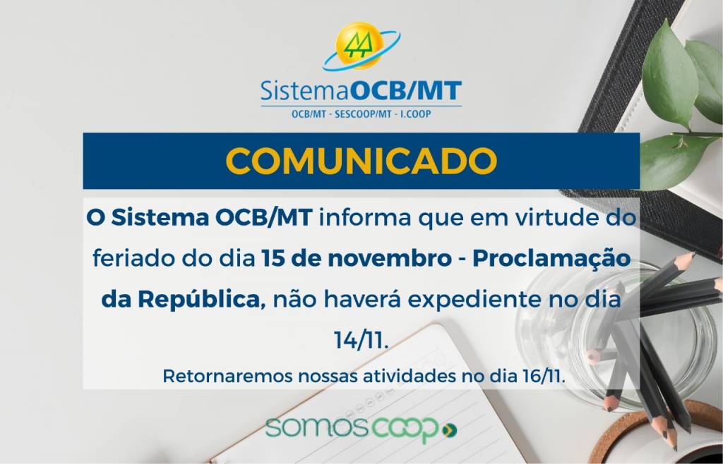 Comunicado do Sistema OCB/MT