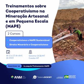 Treinamento sobre Cooperativismo na Mineração Artesanal e em Pequena Escala (MAPE)