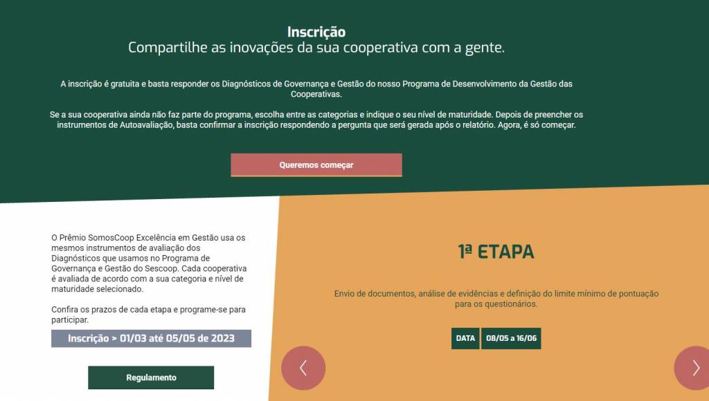  Expectativa do Sistema OCB/MT é aumento de 40% de participação no Prêmio SomosCoop Excelência em Gestão