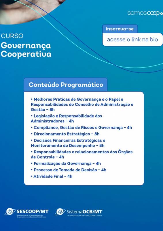 Curso Governança Cooperativa para Cooperativas